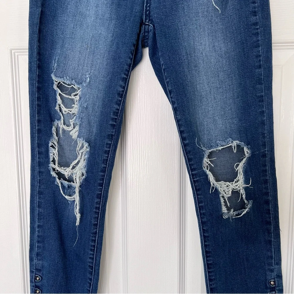 KanCan Estilo high rise raw hem cotton jeans 27